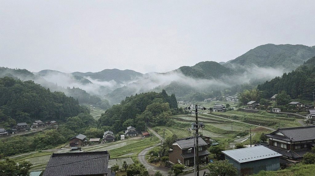 朝の来堕村